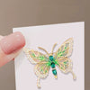Women's Alloy Butterfly Brooch With Flower Pattern And Electroplating Design Minimalist Style