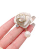 Women's Alloy Camellia Flower Electroplated Brooch Highend Allmatch Accessory