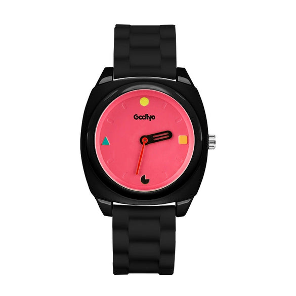 Women's Alloy Case And Silicone Strap Cartoon Style Round Dial Watch