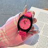 Women's Alloy Case And Silicone Strap Cartoon Style Round Dial Watch