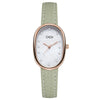 Women's Alloy Case Belt Strap Oval Quartz Casual Light Luxury Watch