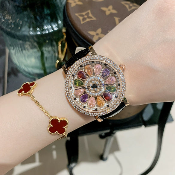 Women's Alloy Case Belt Strap Round Dial Leisure Style Watch
