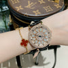 Women's Alloy Case Belt Strap Round Dial Leisure Style Watch