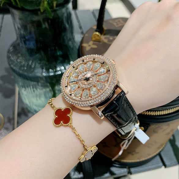 Women's Alloy Case Belt Strap Round Dial Leisure Style Watch
