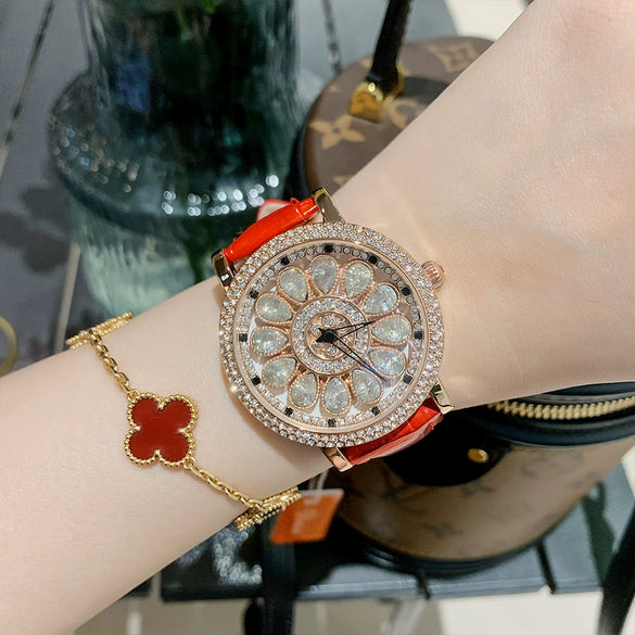 Women's Alloy Case Belt Strap Round Dial Leisure Style Watch