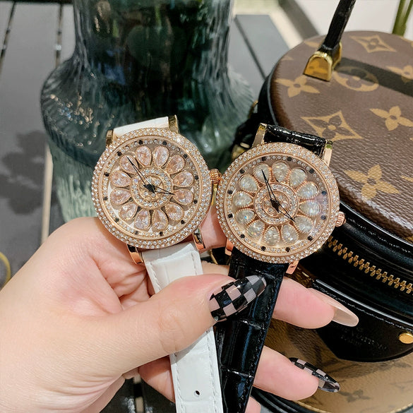 Women's Alloy Case Belt Strap Round Dial Leisure Style Watch