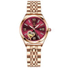 Women's Alloy Case Genuine Leather Strap Round Dial Swiss Certified Diamond Calendar Waterproof Luminous Leisure Watch