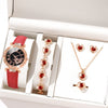 Women's Alloy Case Imitation Leather Strap Round Dial Medieval Style Watches