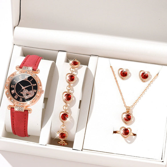 Women's Alloy Case Imitation Leather Strap Round Dial Medieval Style Watches
