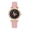 Women's Alloy Case Imitation Leather Strap Round Dial Quartz Wrist Watch Leisure Style