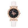Women's Alloy Case Imitation Leather Strap Round Dial Quartz Wrist Watch Leisure Style
