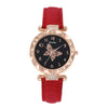 Women's Alloy Case Imitation Leather Strap Round Dial Quartz Wrist Watch Leisure Style