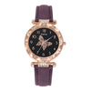 Women's Alloy Case Imitation Leather Strap Round Dial Quartz Wrist Watch Leisure Style