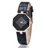 Women's Alloy Case Imitation Leather Strap Round Dial Watch