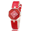 Women's Alloy Case Imitation Leather Strap Round Dial Watch