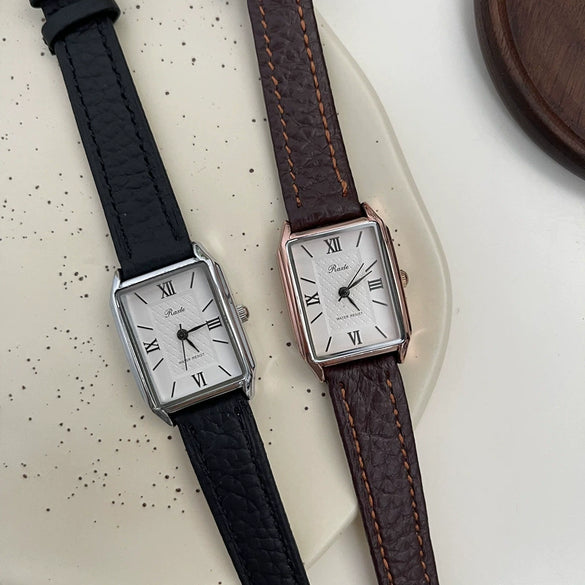 Women's Alloy Case Leisure Rectangular Roman Dial Allmatch Watch