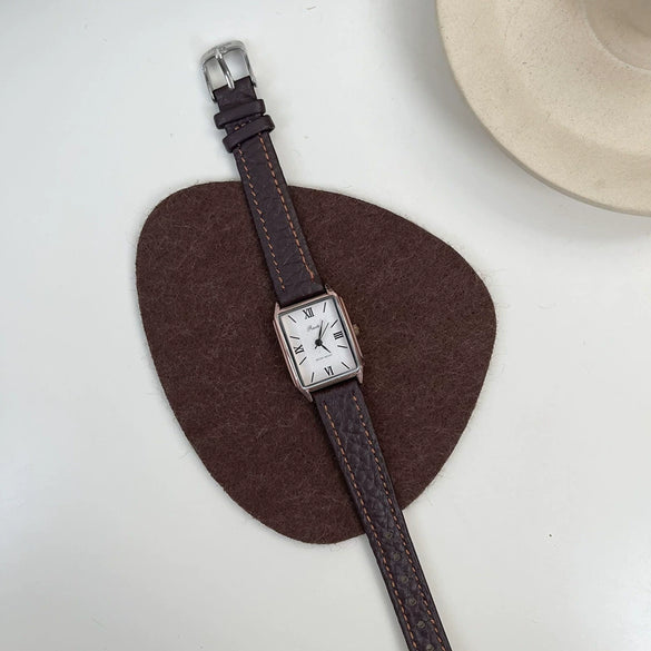 Women's Alloy Case Leisure Rectangular Roman Dial Allmatch Watch