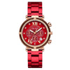 Women's Alloy Case Metal Strap Quartz Watch With Round Dial And Fashion Style