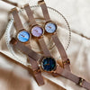 Women's Alloy Case Ordinary Glass Mirror Fashion Starry Sky Watch