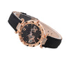 Women's Alloy Case Ordinary Glass Mirror Imitation Leather Strap Round Dial Leisure Style Watch And Bracelet Necklace Suit