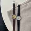 Women's Alloy Case Ordinary Glass Mirror Leisure Retro Small Round Quartz Watch