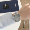 Women's Alloy Case Ordinary Glass Mirror Leisure Style Gipsophila Wristwatch