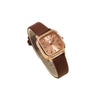 Women's Alloy Case Ordinary Glass Mirror Quartz Square Allmatch Leisure Watch