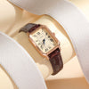 Women's Alloy Case Ordinary Glass Mirror Quartz Square Allmatch Leisure Watch