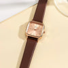 Women's Alloy Case Ordinary Glass Mirror Quartz Square Allmatch Leisure Watch