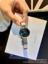 Women's Alloy Case Plain Glass Mirror Steel Band Fashion Simple Waterproof Quartz Watch