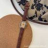 Women's Alloy Case Quartz Barrel Watch With Ordinary Glass Mirror Retro Artistic Style