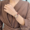 Women's Alloy Case Quartz Barrel Watch With Ordinary Glass Mirror Retro Artistic Style