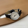 Women's Alloy Case Quartz Watch With Golden Dial Roman Digital And Small Round Shape Leisure Style
