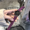Women's Alloy Case Quartz Watch With Imitation Leather Strap And Stainless Steel Clasp Round Dial Casual Style