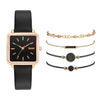 Women's Alloy Case Quartz Watch With Printed Logo Round Dial And Leisure Style