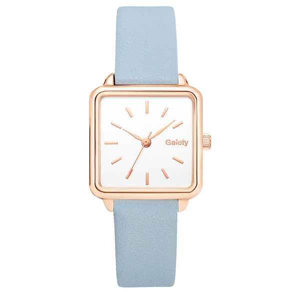 Women's Alloy Case Quartz Watch With Printed Logo Round Dial And Leisure Style