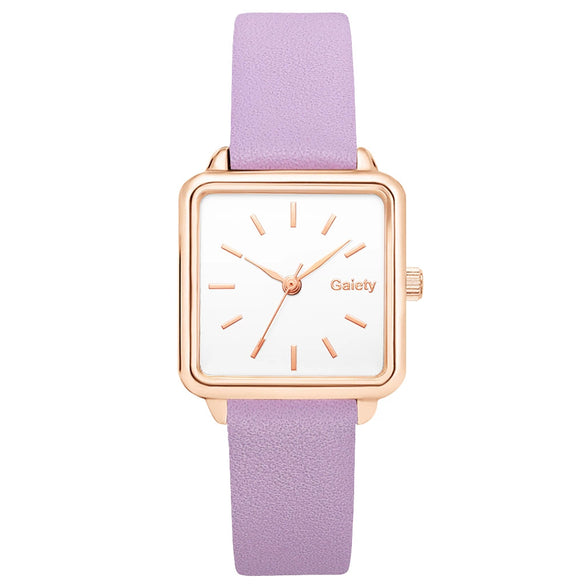 Women's Alloy Case Quartz Watch With Printed Logo Round Dial And Leisure Style