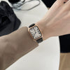 Women's Alloy Case Quartz Watch With Square Roman Dial Retro Artistic And Leisure Style Waterproof