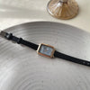 Women's Alloy Case Rectangular Quartz Face Watch With Ordinary Glass Mirror