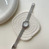 Women's Alloy Case Round Gold Watch