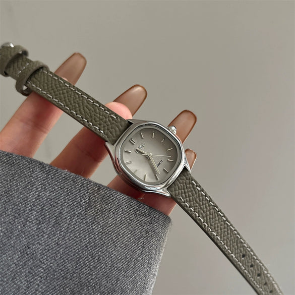 Women's Alloy Case Snakehead Watch Medieval Style Grey Belt