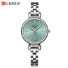 Women's Alloy Case Stainless Steel Band Round Dial Leisure Quartz Wrist Watch
