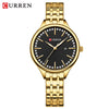 Women's Alloy Case Stainless Steel Band Round Dial Quartz Casual Rhinestone Watch