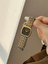 Women's Alloy Case Stainless Steel Band Square Fashion Quartz Watch