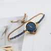Women's Alloy Case Stainless Steel Strap Round Dial Quartz Bracelet Watch With Mineral Reinforced Glass Mirror Simple Light Luxury And Leisure Style