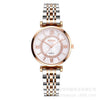 Women's Alloy Case Steel Band Round Dial Casual Quartz Wristwatch
