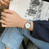 Women's Alloy Case Watch With Bamboo Pattern Strap Leisure Style