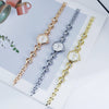 Women's Alloy Casual Octagon Diamondencrusted Quartz Watch Bracelet