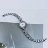 Women's Alloy Casual Quartz Bracelet Watch With Round Dial And Stainless Steel Buckle
