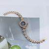Women's Alloy Casual Quartz Bracelet Watch With Round Dial And Stainless Steel Buckle